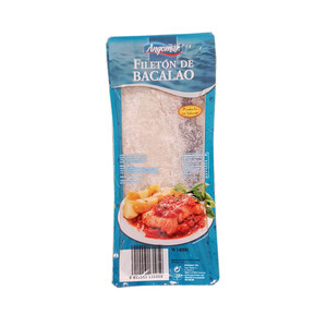 Imagen de ANGOMAR Bacalao filetón salado ANGOMAR 500 g.