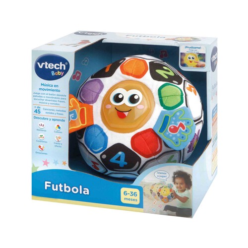 Futbola Pelota de fútbol blanda de estimulación sensorial interactiva VTech Baby. Edad recomendada desde 6-36 meses