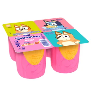 DANONINO Petit suisse maxi, sabor fresa-plátano DANONINO de Danone 4 x 100 g.