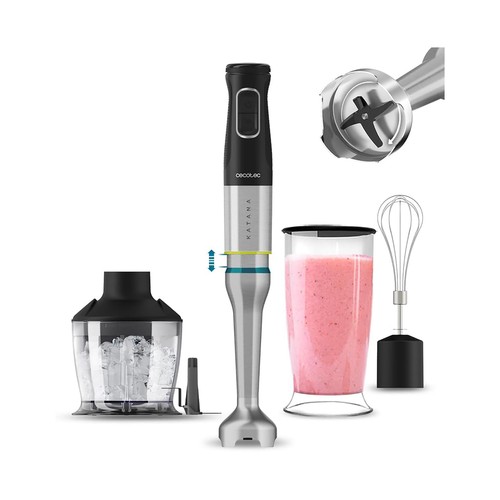 Batidora de mano CECOTEC Katana 12 Chop G, 1200W, 21 velocidades.