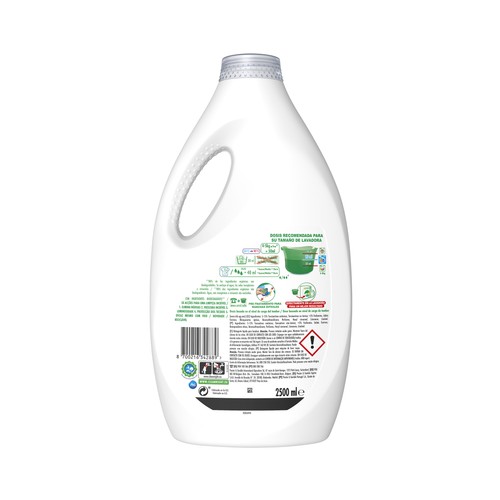 ARIEL Original Detergente líquido para lavadora, con acción 5 en 1.  50 lavados
