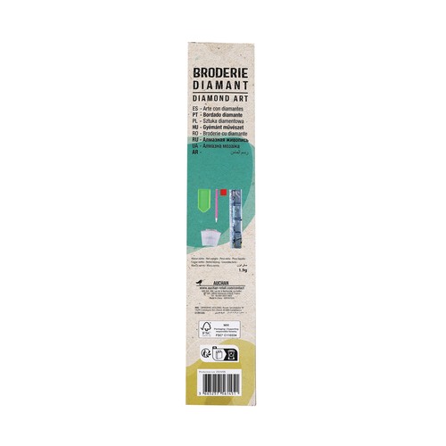 Kit de diamantes bordado flores y mariposas, AUCHAN,