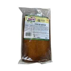 SINBLAT Coca de azúcar sin gluten SINBLAT, 335 g.