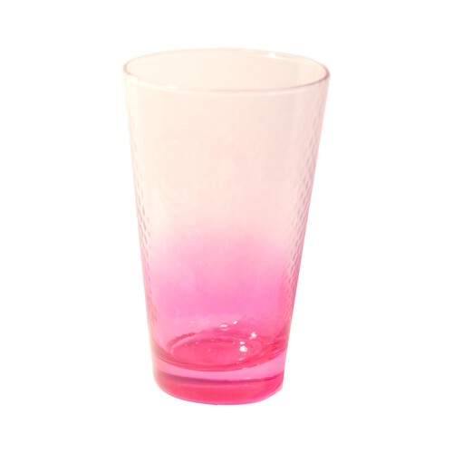 Vaso Petek con capacidad de 40 centílitros, color rosa efecto degradado PASABAHCE.