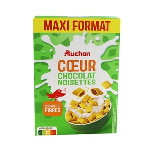 PRODUCTO ALCAMPO Cereales rellenos de chocoavellana 650 g.