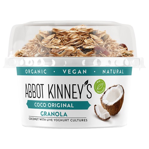 ABBOT KINNEY´S Postre de coco con granola ecológica 145 g.