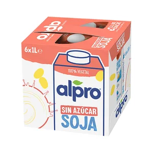 ALPRO Bebida soja 0% azúcar caja 6x1 l.