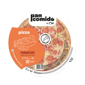 COR Pizza refrigerada Frankfurt de bacon y mozzarella 400 g.