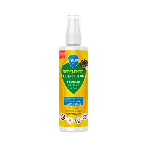 PERFUM PROTECT Spray repelente de insectos, eficaz incluso contra el mosquito tigre PERFUM PROTECT 100 ml.