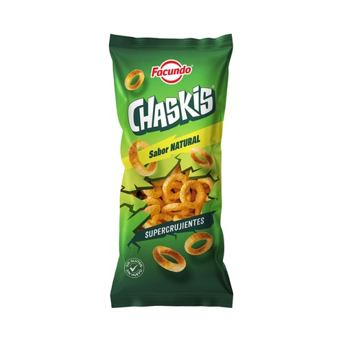 FACUNDO Snack de aros de maíz bolsa de 100 g.