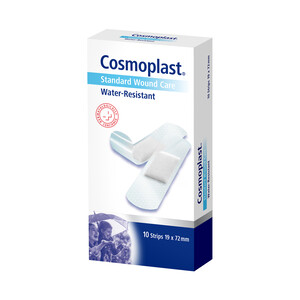 Imagen de COSMOPLAST Apósitos de 19 x 72 mm, resistentes al agua y empaquetados individualmente COSMOPLAST 10 uds.