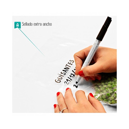 Pack de 50 bolsas de envasado ALFA, 15x24 cm