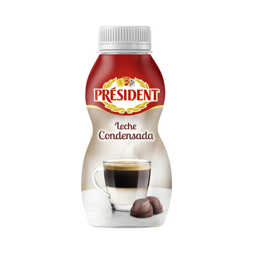 PRESIDENT Leche condensada ideal para tomarla con café 450 g.
