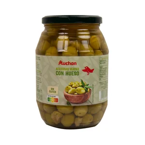 PRODUCTO ALCAMPO Aceitunas verdes con hueso PRODUCTO ALCAMPO bote de 550 g.