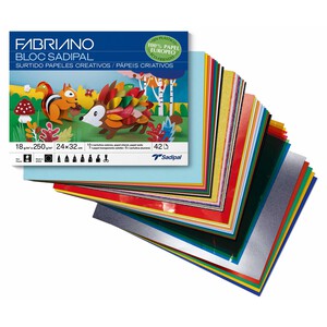 Imagen de Bloc manualidades surtidos papeles creativos 42 h FABRIANO