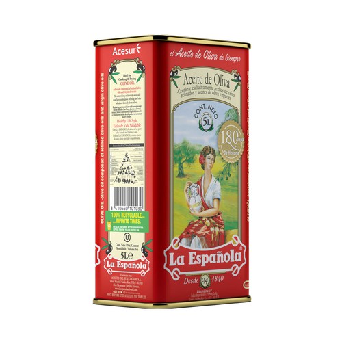 LA ESPAÑOLA Aceite de oliva suave lata de 5 l.