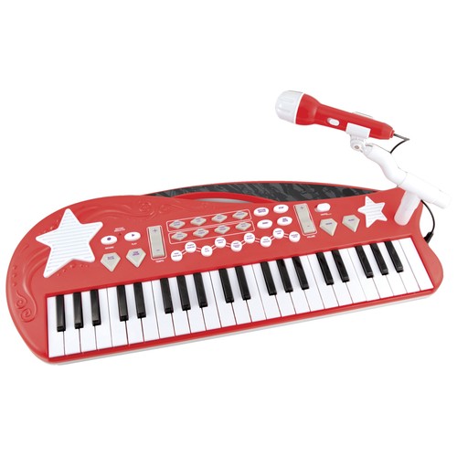 Teclado electrónico mp3 de 48 teclas con micrófono ONE TWO FUN ALCAMPO.