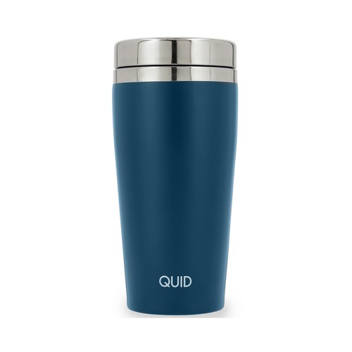 Taza termo de acero inoxidable color azul, 0,4 litros Samba QUID.
