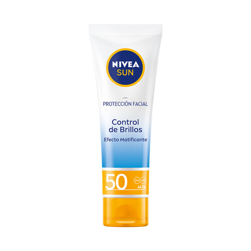 NIVEA Sun  Protector solar facial para el control de brillos y con factor de protección 50 (muy alto) control de brillos 50 ml.