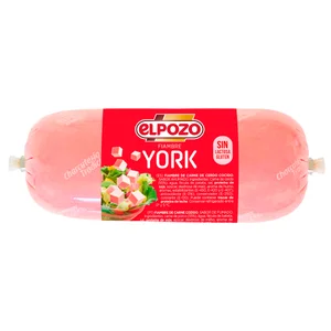 EL POZO Fiambre de York sin gluten ni lactosa 450 g.