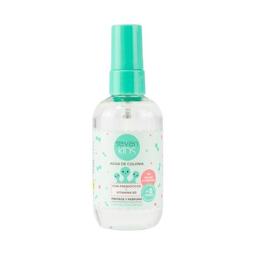 THE SEVEN KIDS COSMETIC Agua de colonia hipoalergénica, con probióticos y vitamina B3 50 ml.
