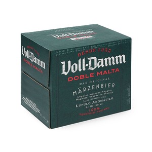 Imagen de VOLL-DAMM Cerveza doble malta pack de 12 botellines de 25 cl.