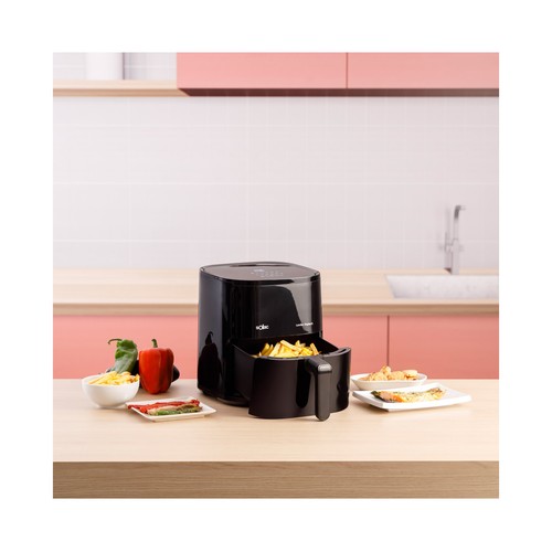 Freidora de aire SOLAC Léviter Digital 5L, 12 programas1450W.