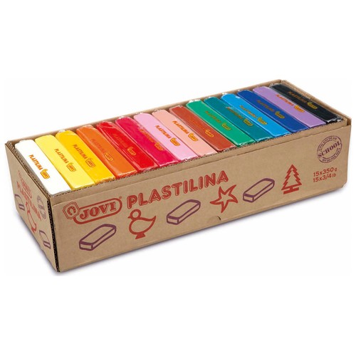Taco de plastilina de 350 g disponible en colores surtidos, 1 unidad, JOVI.