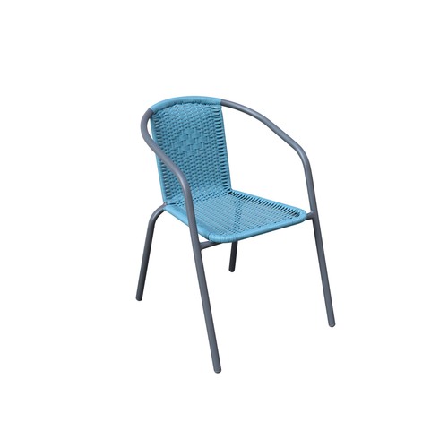 Silla bistró de acero, color naranja, GARDENSTAR