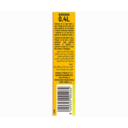 ENJOY Bebida sin gas banana 0,4 l.