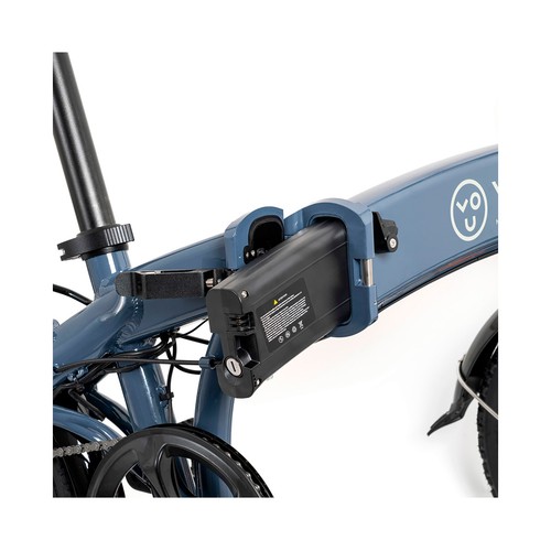 Bicicleta eléctrica plegable YOUIN You Ride Barcelona, 250W, ruedas 20", autonomía 25Km..