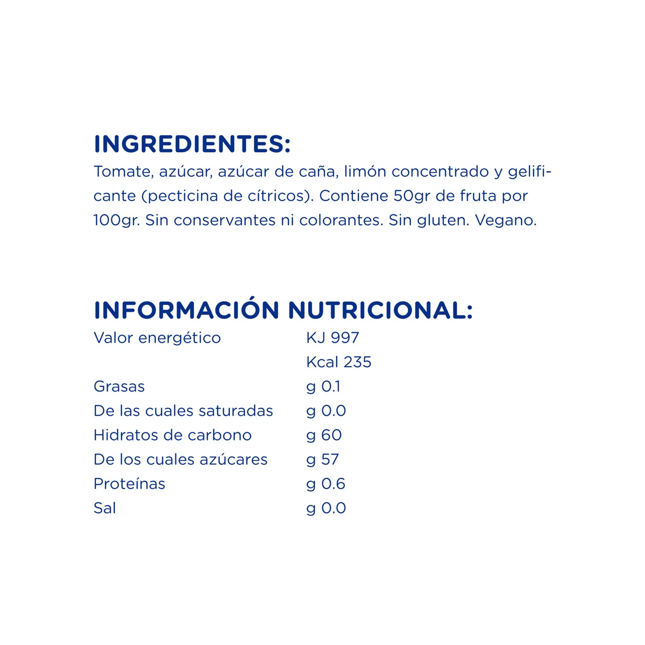 Confitura de tomate 330 G.