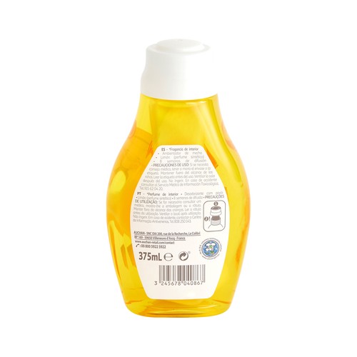 PRODUCTO ALCAMPO Ambientador de mecha, fragancia limón PRODUCTO ALCAMPO 375 ml.