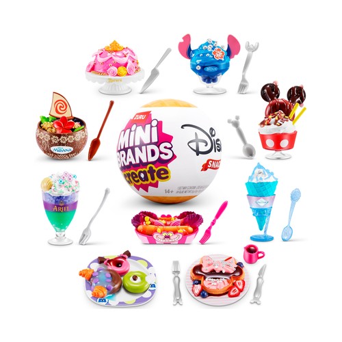 ZURU Cápsula Sorpresa Coleccionable Mini Brands, Disney Snacks Create +6 Años