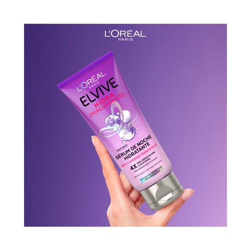 ELVIVE Hidra hialurónico Sérum de noche sin aclarado, para cabellos sin vida y deshidratados 200 ml.