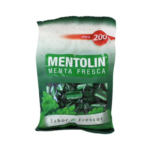 MENTOLIN Caramelos de menta fresca MENTOLIN 200 g.