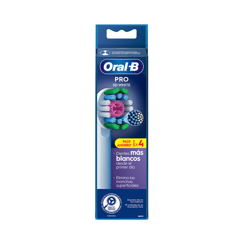 ORAL-B Pro 3d White Cabezales de recambio para cepillo de dientes