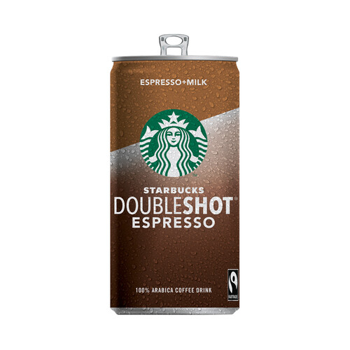 STARBUCKS Bebida de café espresso con un toque de leche Doubleshot 200 ml.
