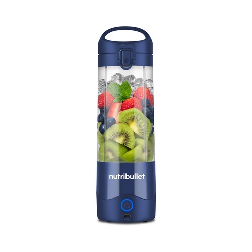 Batidora de vaso portátil  NUTRIBULLET NBP003NBL, 20W, 1 nivel de potencia.
