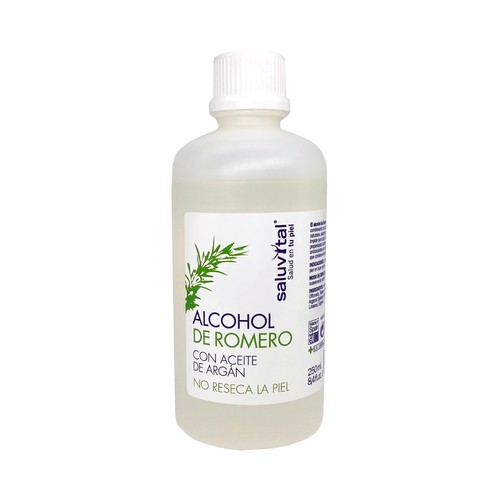 SALUVITAL Alcohol de romero que limpia, hidrata y mantiene la piel en buen estado 250 ml.