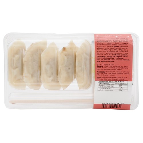 SUSHITA Bandeja dim sum orientales rellenos de pollo 6 uds. 128 g.