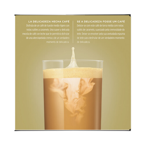 NESCAFÉ Café con leche Delicato, intensidad 5en cápsulas NESCAFÉ DOLCE GUSTO 16 uds. 187,2 g.