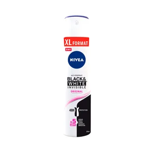 NIVEA Original black & white invisible Desodorante en spray para mujer con fórmula secado rápido 250 ml.