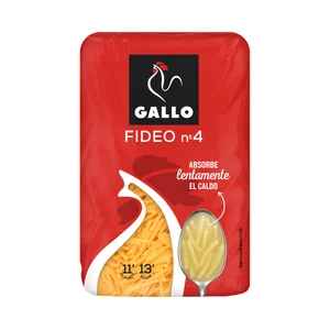 GALLO Nº 4 Pasta fideos 450 g.