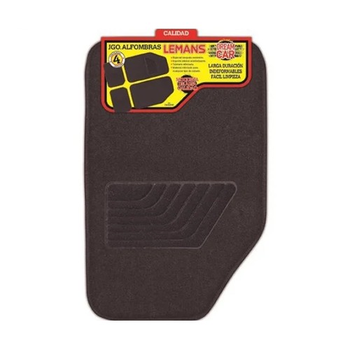 Juego de 4 piezas de alfombras, moqueta Lemans, DREAM CAR.