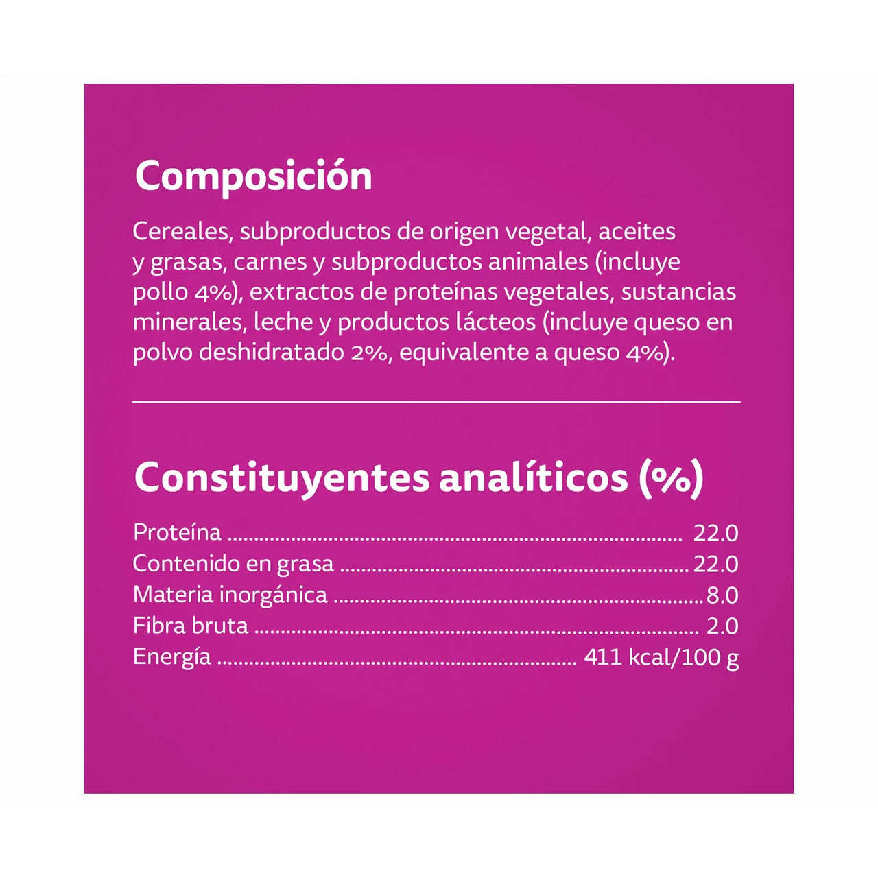 Snacks temptations pollo 60 gr.