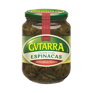 Imagen de GVTARRA Espinacas de calidad extra frasco de 425 g.