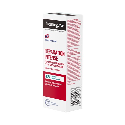 NEUTRÓGENA Crema CICA fórmula noruega de pies con acción hidratación intensa, para talones secos y agrietados 50 ml.