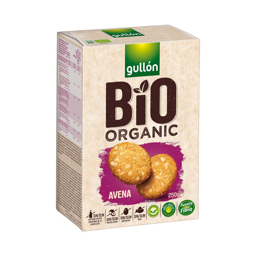 Galletas avena ecológicas GULLÓN BIO ORGANIC 250 g.
