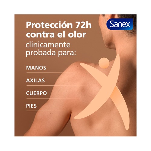 SANEX Sensitive Desodorante en spray unisex para todo el cuerpo (manos, axilas, zonas íntimas ...) 150 ml.